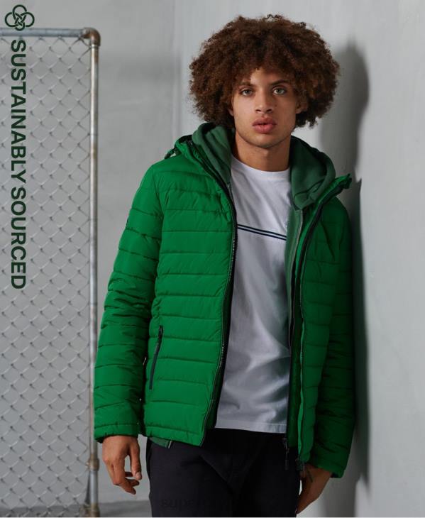 Superdry Hommes veste fuji à capuche D64Z4752 vêtements vert