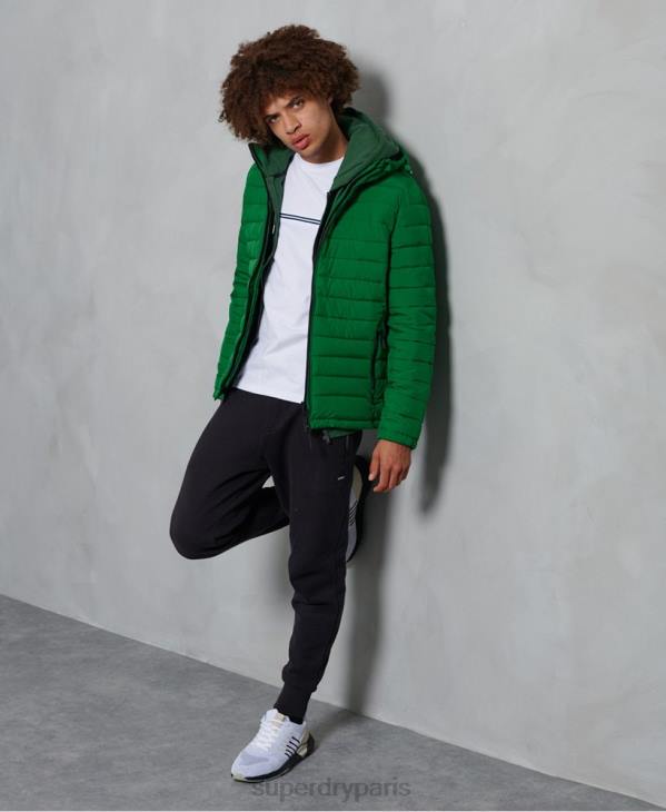 Superdry Hommes veste fuji à capuche D64Z4752 vêtements vert