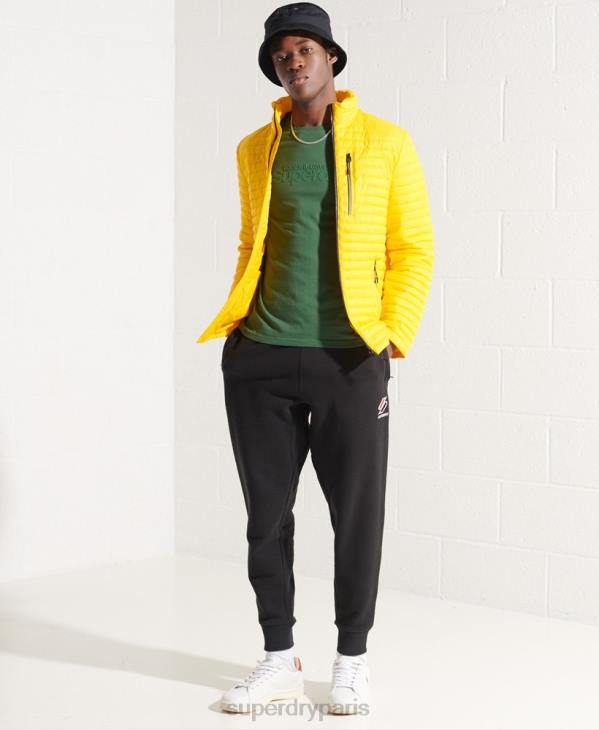 Superdry Hommes veste fuji repliable en micro matelassé D64Z1161 vêtements jaune