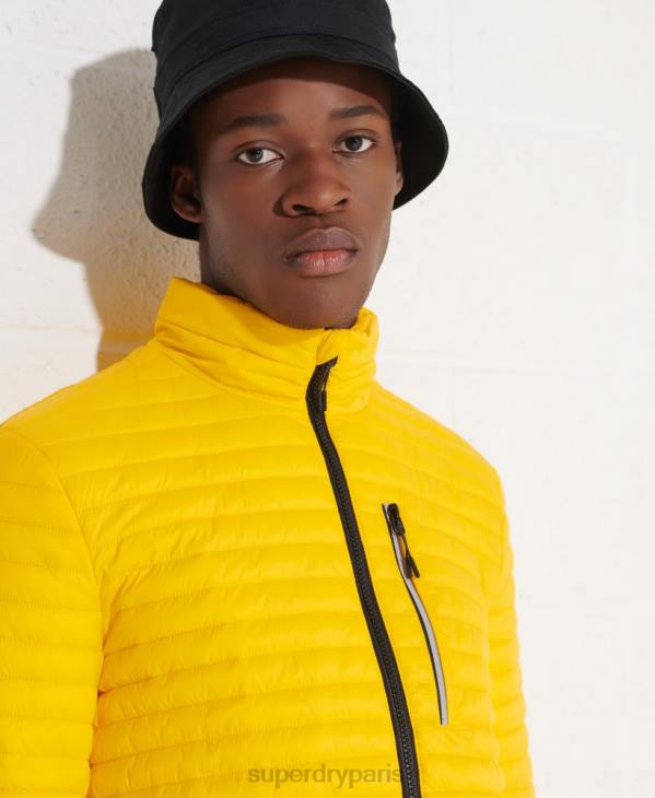 Superdry Hommes veste fuji repliable en micro matelassé D64Z1161 vêtements jaune