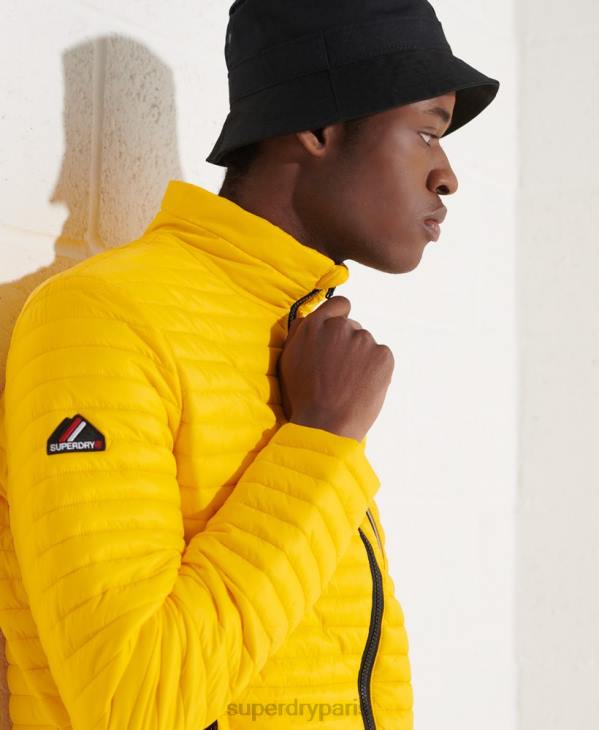 Superdry Hommes veste fuji repliable en micro matelassé D64Z1161 vêtements jaune