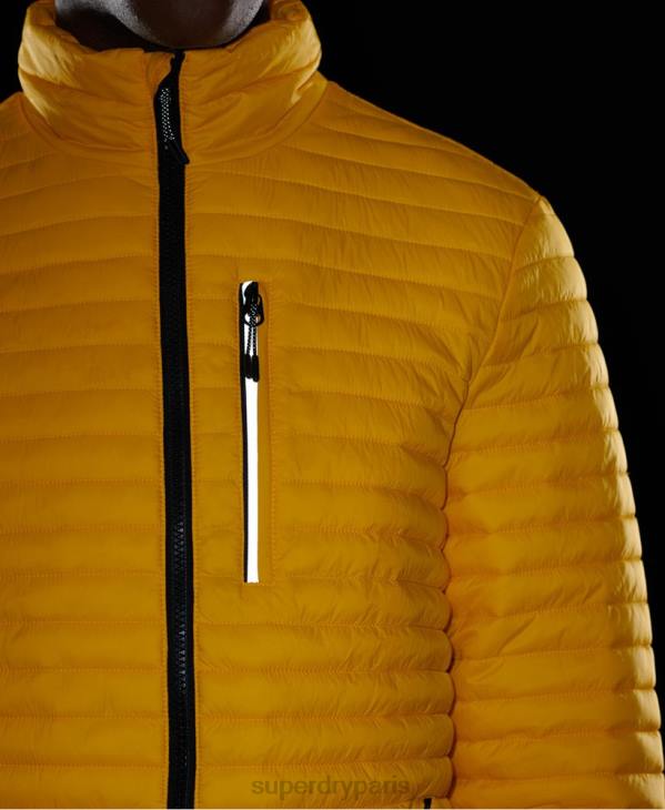 Superdry Hommes veste fuji repliable en micro matelassé D64Z1161 vêtements jaune