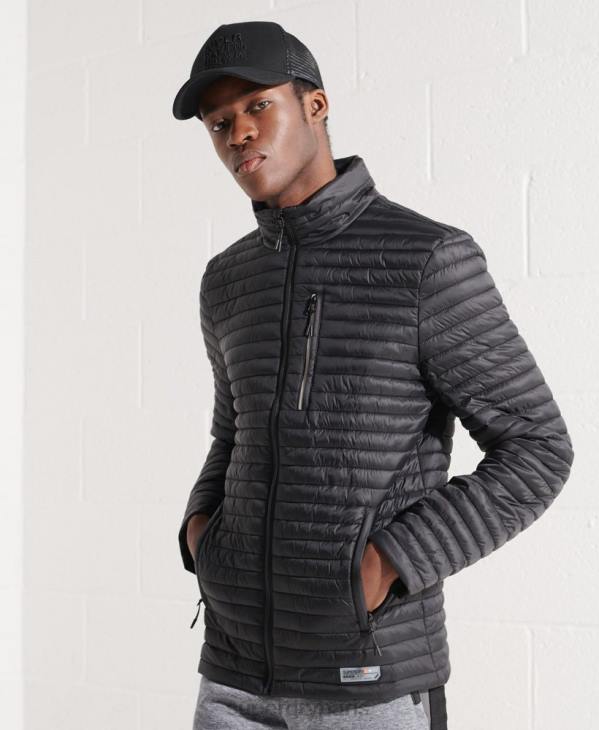 Superdry Hommes veste fuji repliable en micro matelassé D64Z1184 vêtements noir