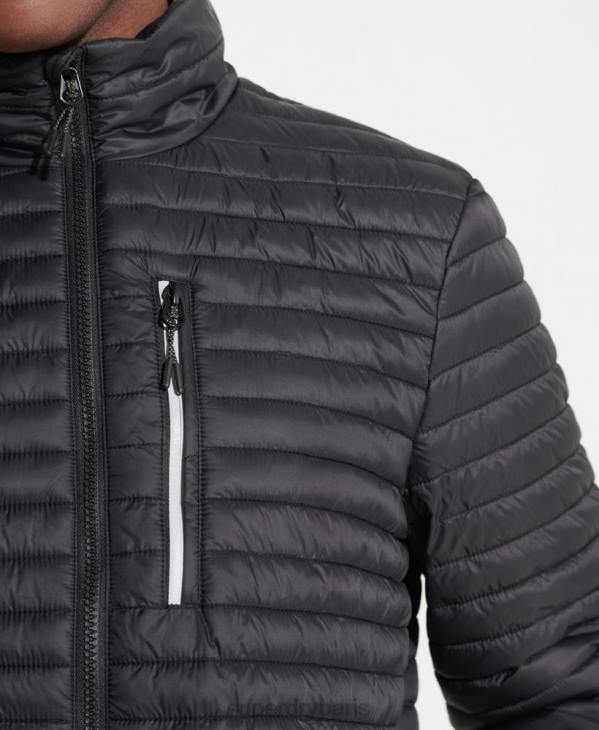Superdry Hommes veste fuji repliable en micro matelassé D64Z1184 vêtements noir