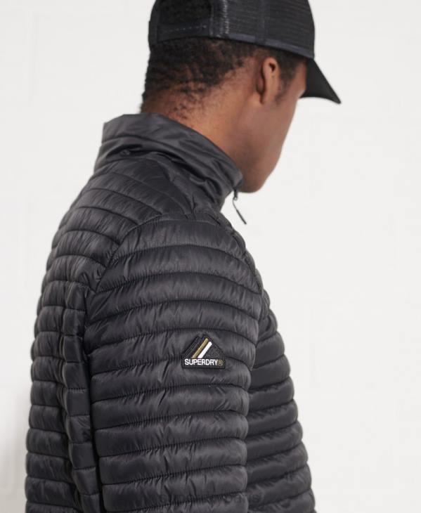 Superdry Hommes veste fuji repliable en micro matelassé D64Z1184 vêtements noir