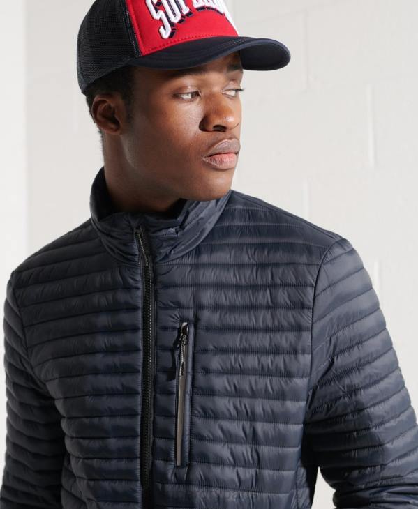 Superdry Hommes veste fuji repliable sans capuche D64Z1177 vêtements marine