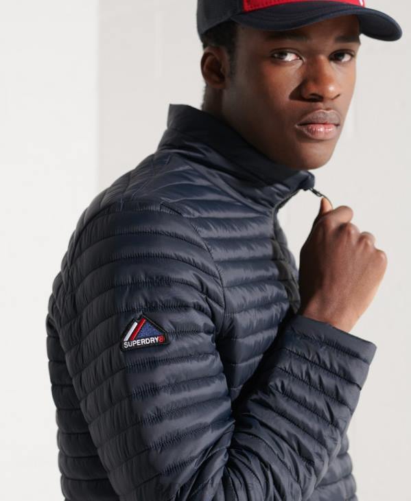 Superdry Hommes veste fuji repliable sans capuche D64Z1177 vêtements marine