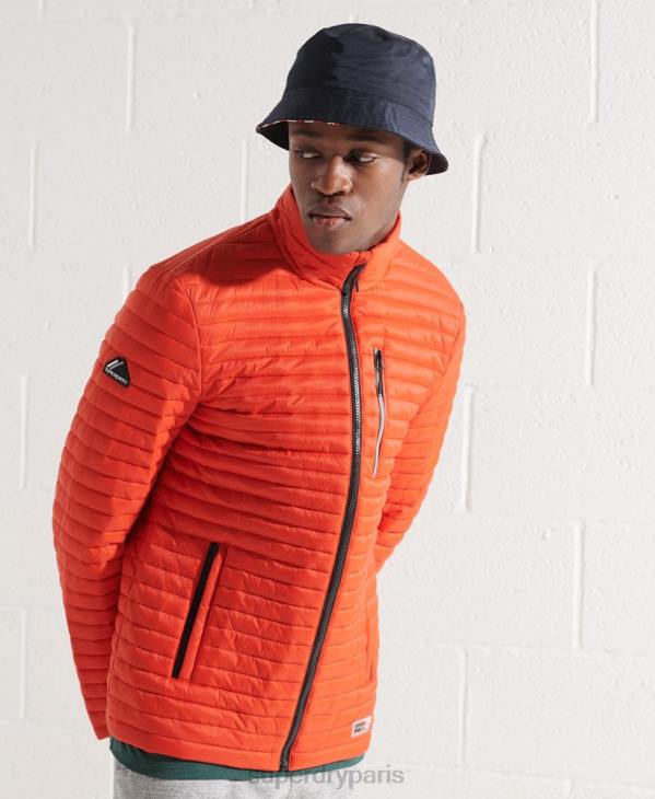 Superdry Hommes veste fuji repliable sans capuche D64Z1190 vêtements orange