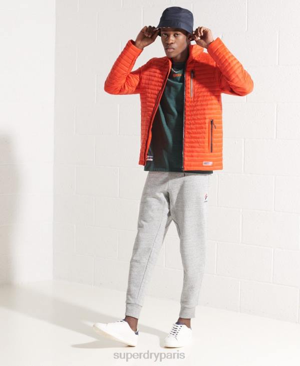 Superdry Hommes veste fuji repliable sans capuche D64Z1190 vêtements orange