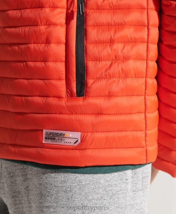Superdry Hommes veste fuji repliable sans capuche D64Z1190 vêtements orange