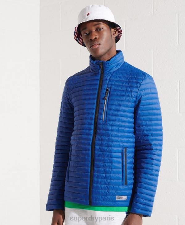 Superdry Hommes veste fuji repliable sans capuche D64Z1191 vêtements bleu