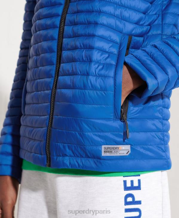 Superdry Hommes veste fuji repliable sans capuche D64Z1191 vêtements bleu
