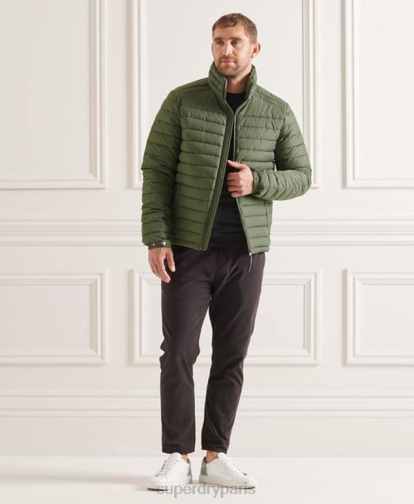 Superdry Hommes veste fuji studios sans capuche D64Z4678 vêtements vert