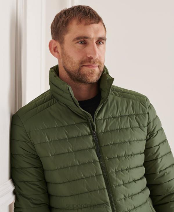 Superdry Hommes veste fuji studios sans capuche D64Z4678 vêtements vert