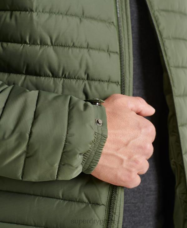 Superdry Hommes veste fuji studios sans capuche D64Z4678 vêtements vert