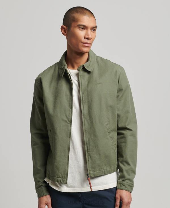 Superdry Hommes veste harrington classique D64Z905 vêtements kaki