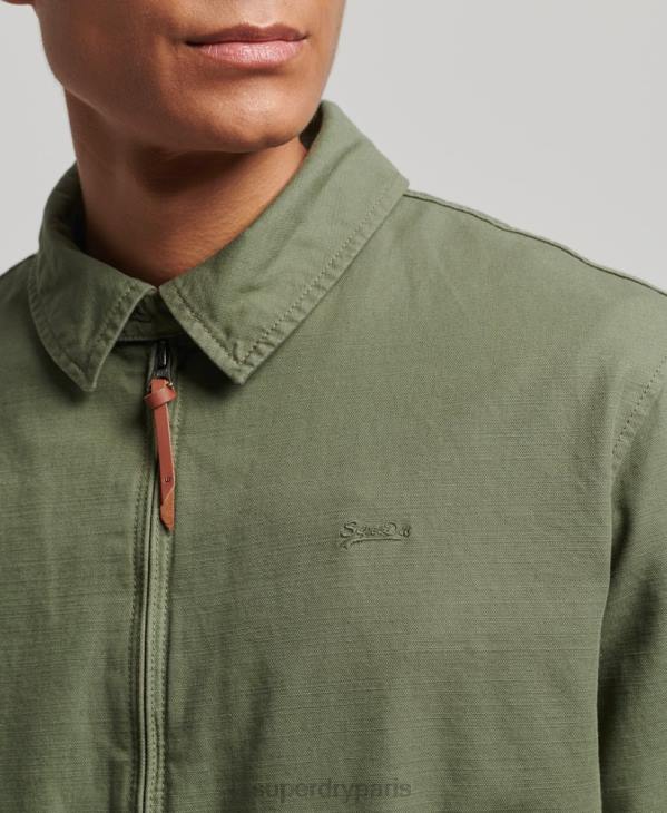 Superdry Hommes veste harrington classique D64Z905 vêtements kaki