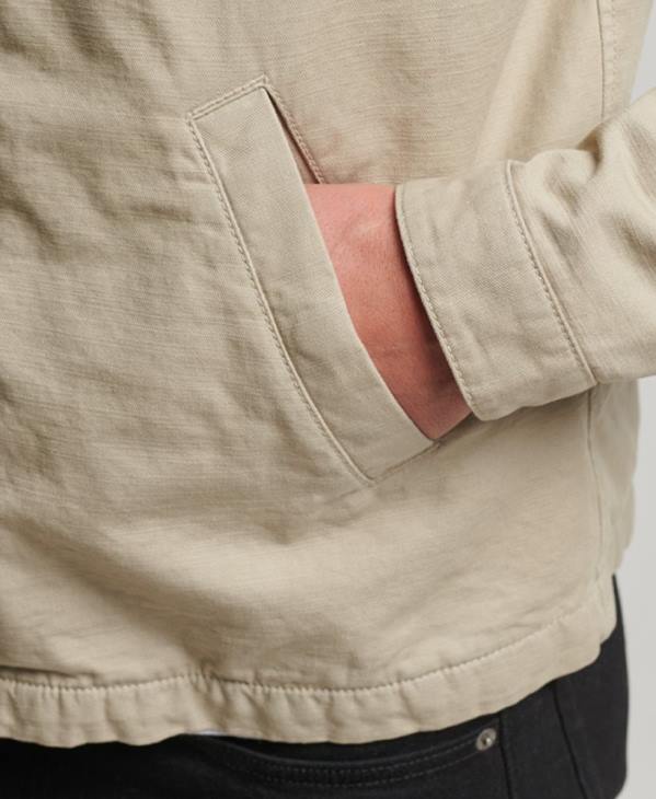 Superdry Hommes veste harrington classique D64Z913 vêtements crème
