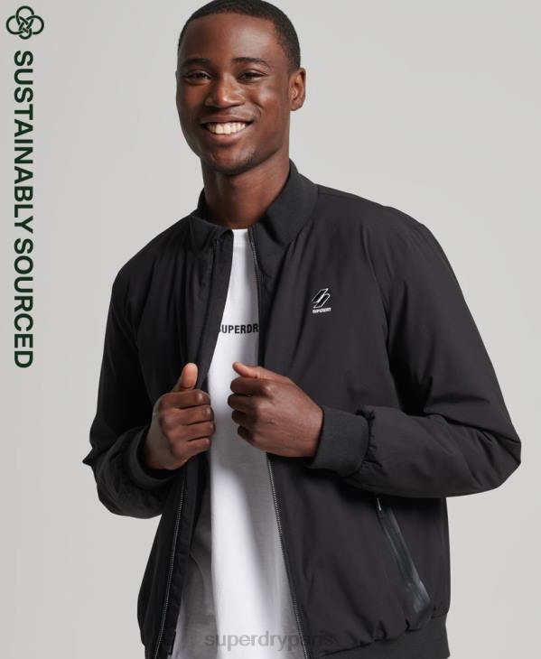 Superdry Hommes veste harrington code training D64Z1109 vêtements noir