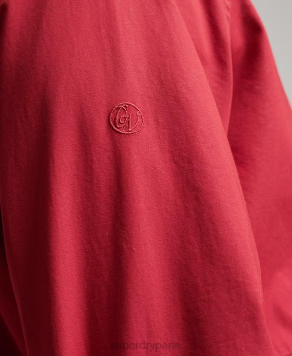 Superdry Hommes veste harrington collégiale vintage D64Z4466 vêtements rouge