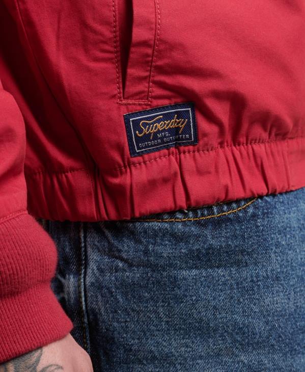 Superdry Hommes veste harrington collégiale vintage D64Z4466 vêtements rouge