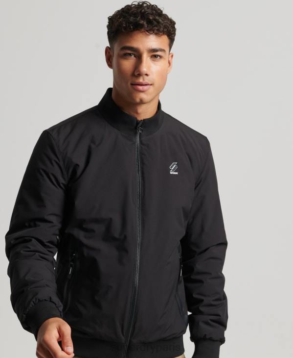Superdry Hommes veste harrington d'entraînement D64Z1038 vêtements noir