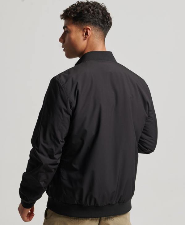 Superdry Hommes veste harrington d'entraînement D64Z1038 vêtements noir