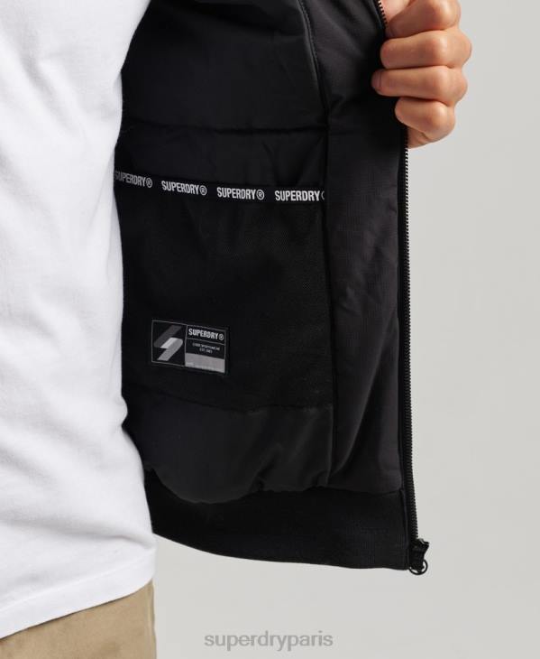Superdry Hommes veste harrington d'entraînement D64Z1038 vêtements noir