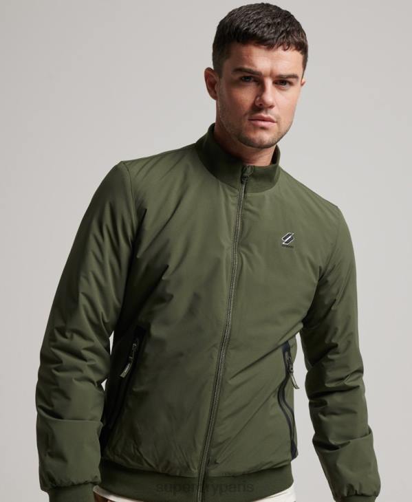 Superdry Hommes veste harrington d'entraînement D64Z925 vêtements kaki