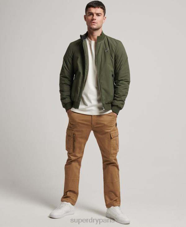 Superdry Hommes veste harrington d'entraînement D64Z925 vêtements kaki