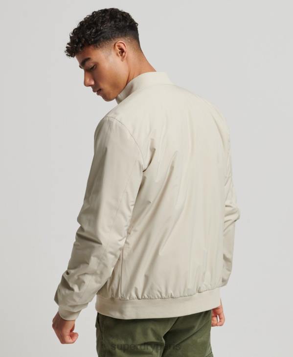 Superdry Hommes veste harrington d'entraînement D64Z941 vêtements beige