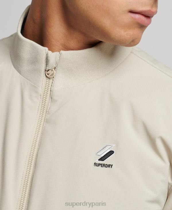 Superdry Hommes veste harrington d'entraînement D64Z941 vêtements beige