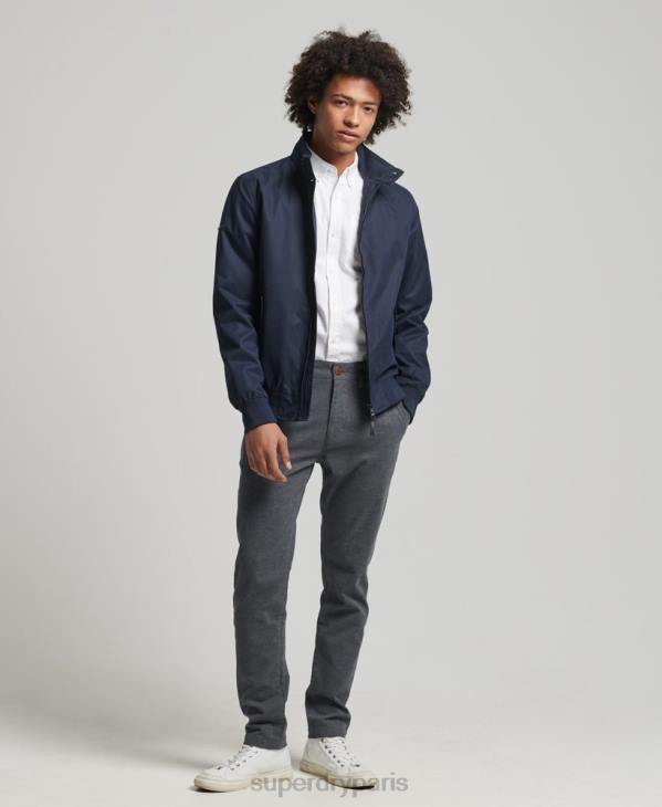 Superdry Hommes veste harrington emblématique D64Z4443 vêtements marine