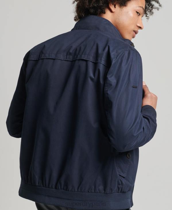 Superdry Hommes veste harrington emblématique D64Z4443 vêtements marine