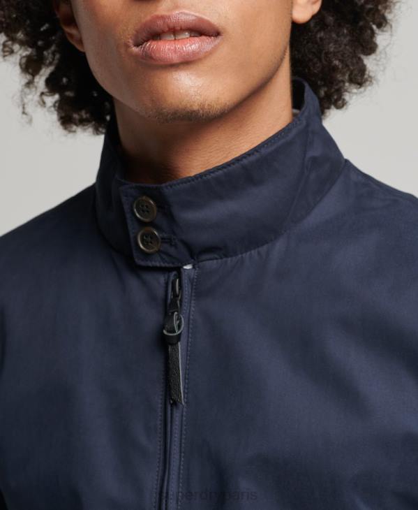 Superdry Hommes veste harrington emblématique D64Z4443 vêtements marine