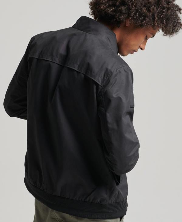 Superdry Hommes veste harrington emblématique D64Z4611 vêtements noir