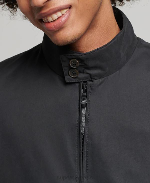 Superdry Hommes veste harrington emblématique D64Z4611 vêtements noir