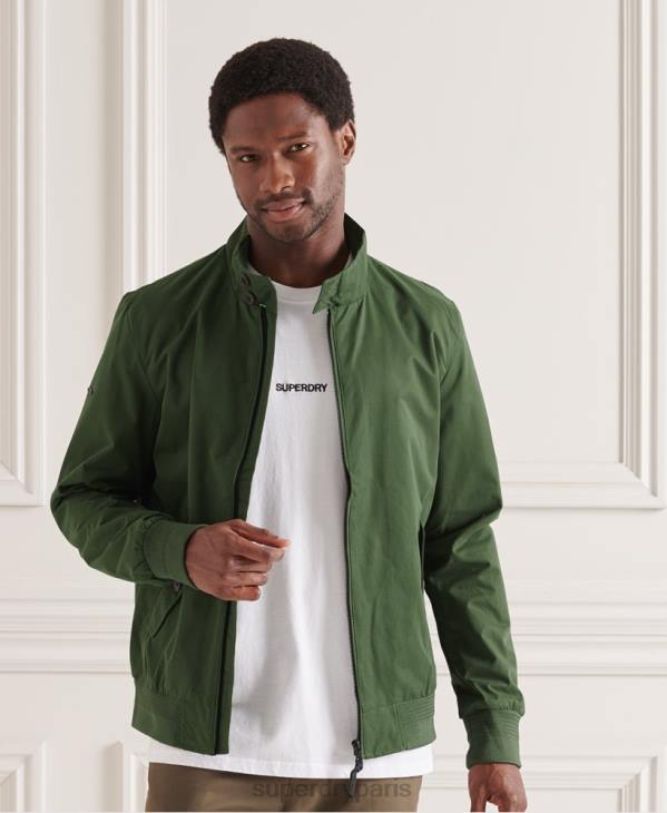 Superdry Hommes veste harrington emblématique D64Z4614 vêtements vert