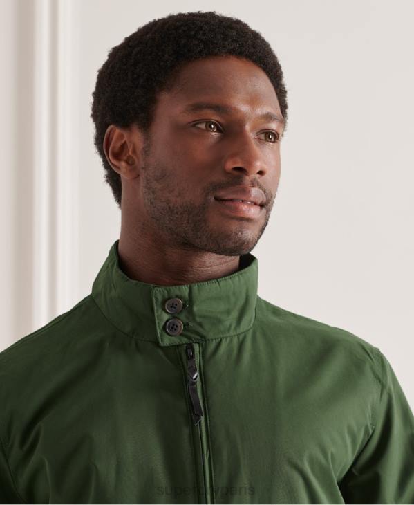 Superdry Hommes veste harrington emblématique D64Z4614 vêtements vert