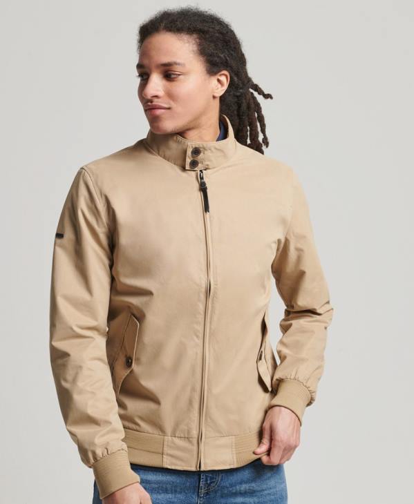 Superdry Hommes veste harrington emblématique D64Z4709 vêtements bronzer