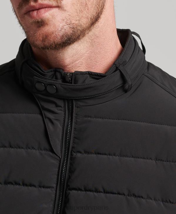Superdry Hommes veste harrington matelassée D64Z1010 vêtements noir