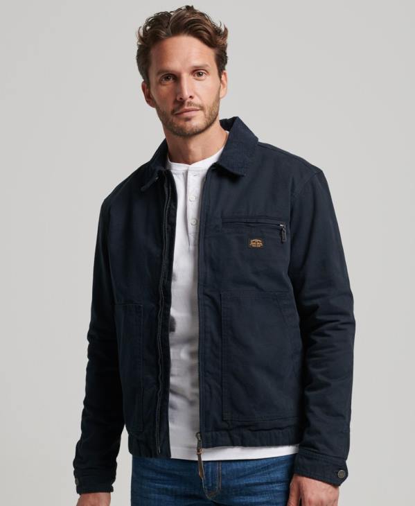 Superdry Hommes veste harrington ranch vintage D64Z1030 vêtements marine