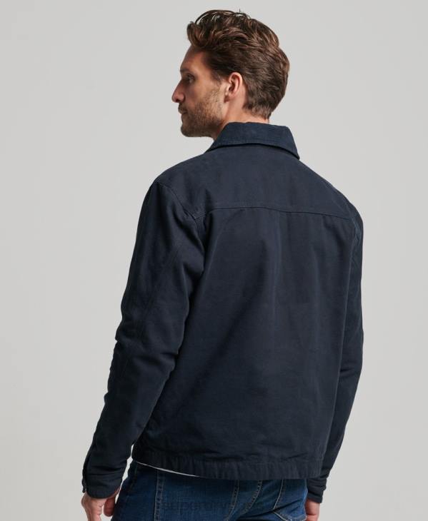 Superdry Hommes veste harrington ranch vintage D64Z1030 vêtements marine