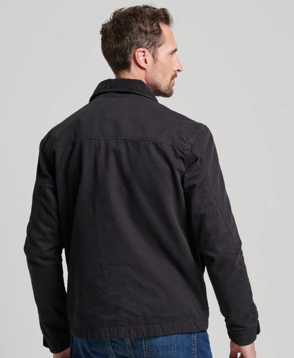 Superdry Hommes veste harrington ranch vintage D64Z914 vêtements brun