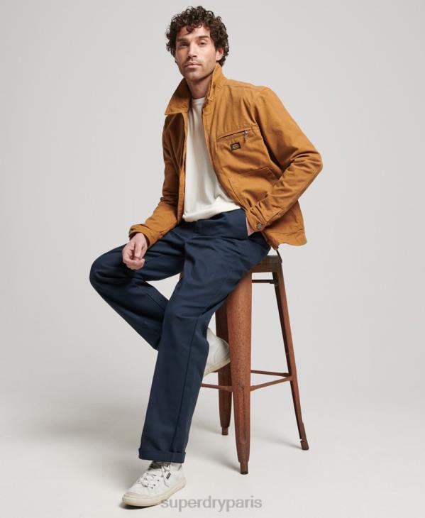 Superdry Hommes veste harrington ranch vintage D64Z918 vêtements brun
