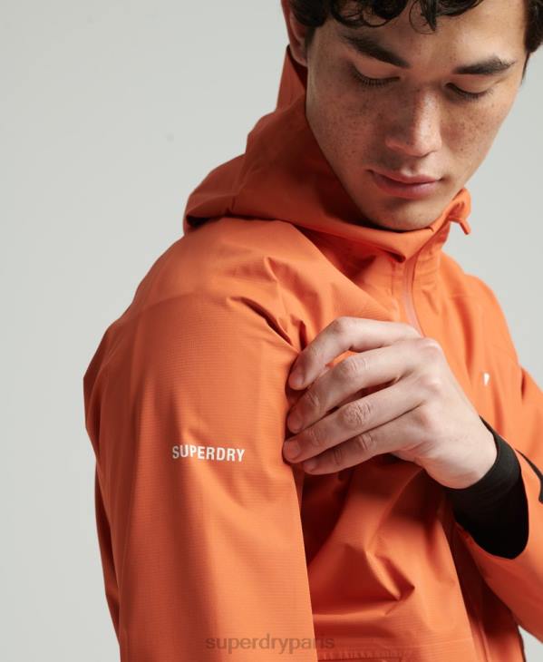Superdry Hommes veste imperméable D64Z1025 vêtements orange