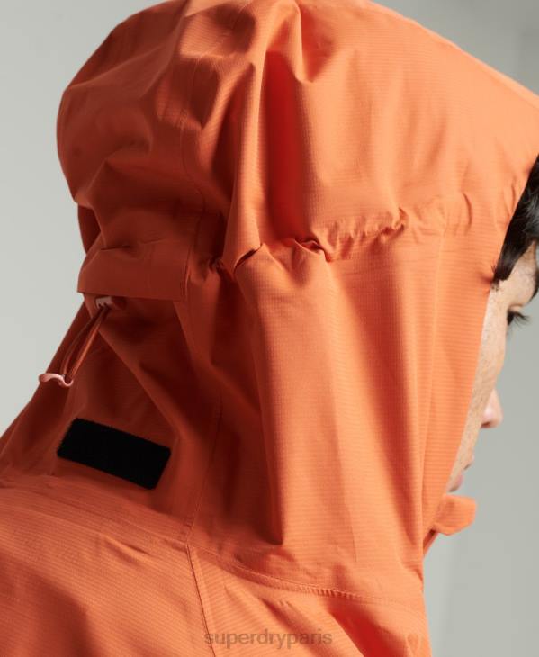 Superdry Hommes veste imperméable D64Z1025 vêtements orange
