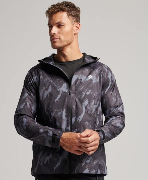 Superdry Hommes veste imperméable D64Z1026 vêtements gris foncé