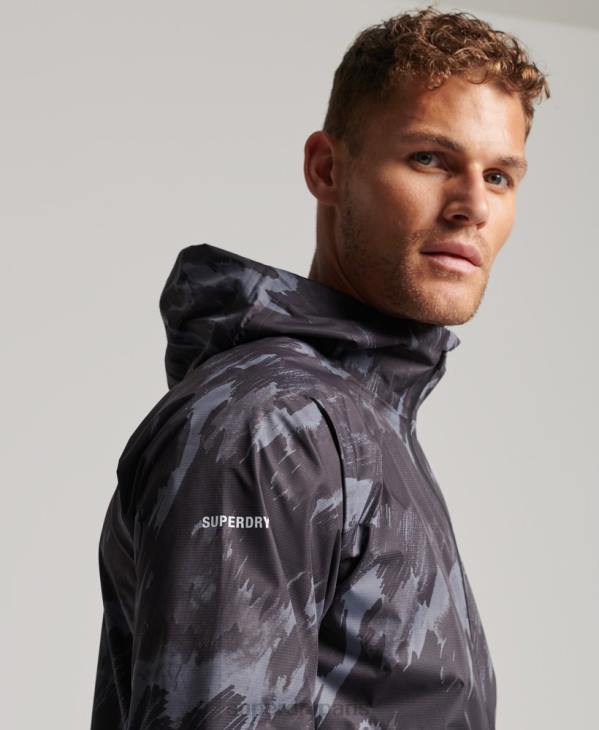 Superdry Hommes veste imperméable D64Z1026 vêtements gris foncé