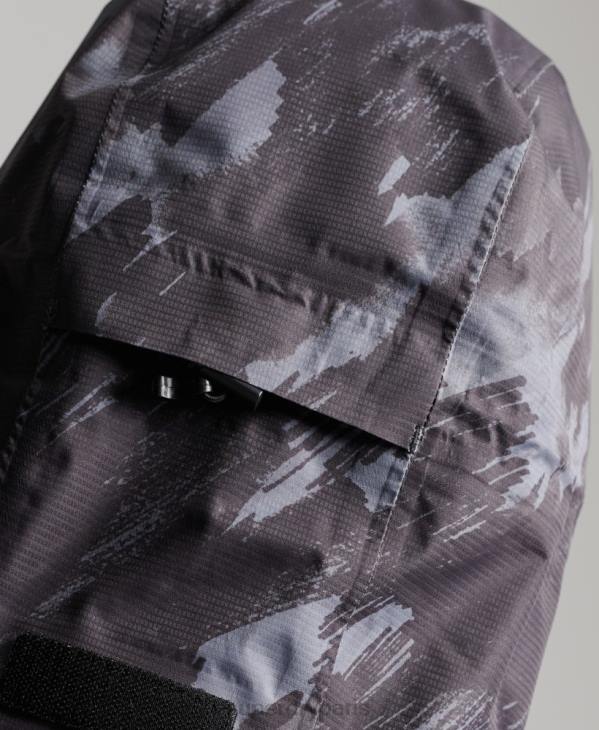 Superdry Hommes veste imperméable D64Z1026 vêtements gris foncé